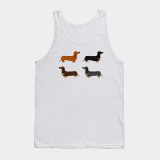 Dachshund Patterns Tank Top